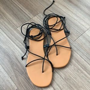 Black Gladiator Sandals